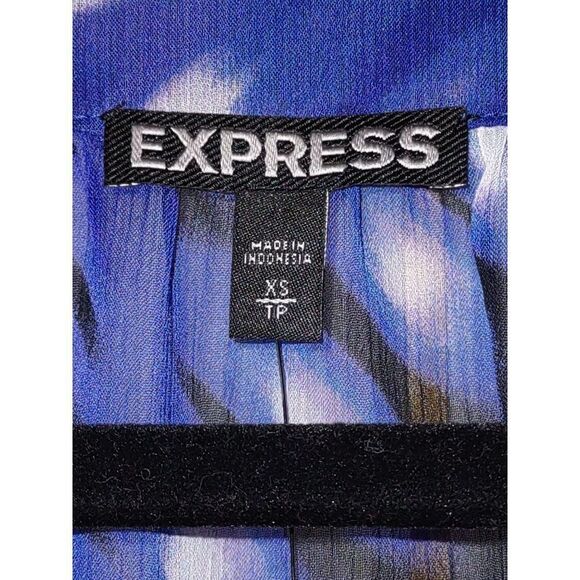 NWT Express XS Semisheer Tie Dye Blouse - Picture 5 of 16